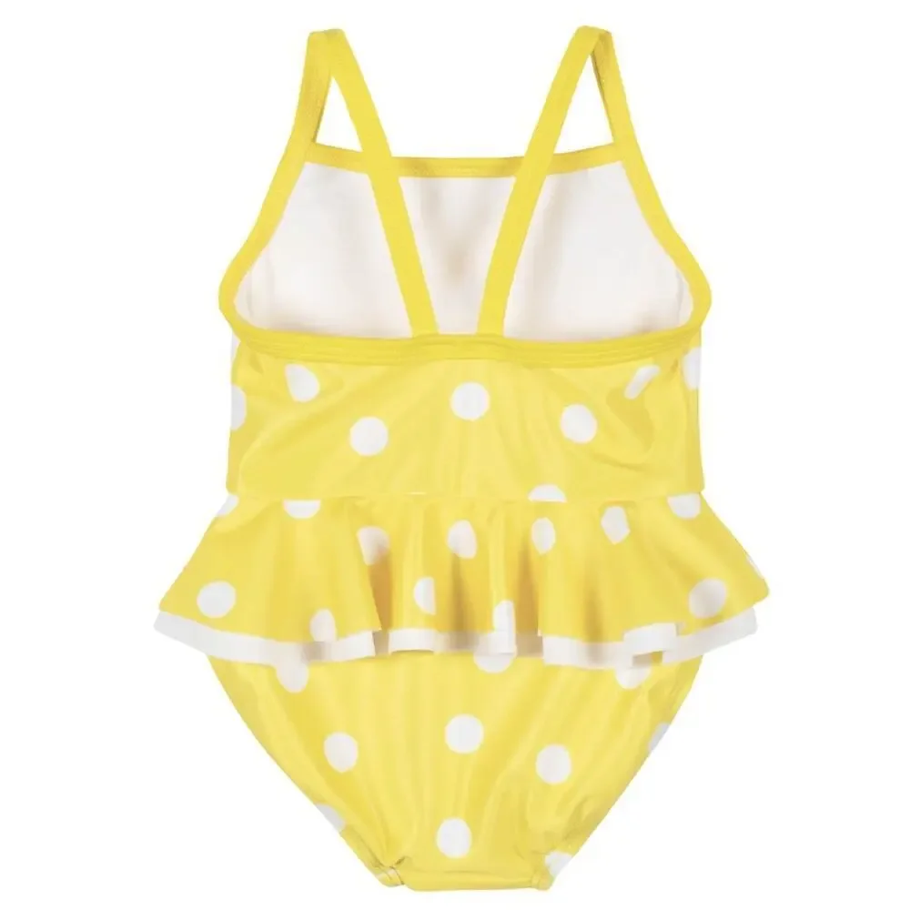 Gerber Yellow Polka Dot Bathing Suit sz 3-6 m Swimsuit
